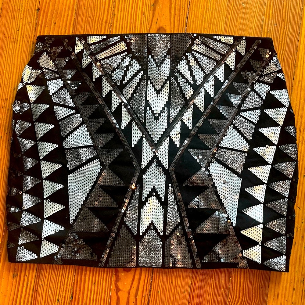 Express sequins skirt NWOT